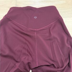 lululemon athletica Burgundy High-Waist Leggings